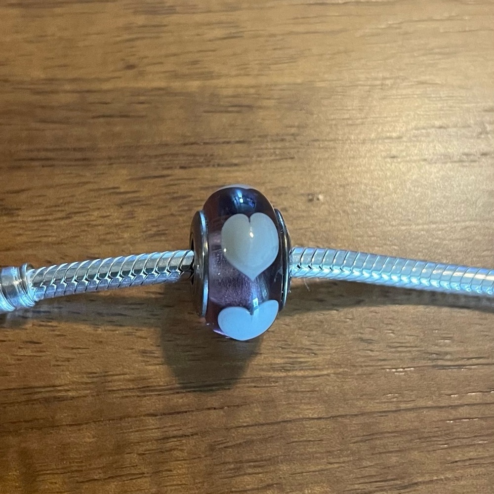 Pandora Purple Glass Charm
